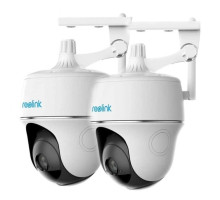 Reolink Argus-PT-2Pack 2 Megapixel Network IR Outdoor/Indoor Pan Tilt Wireless Camera with Battery Powered, 2 Pack