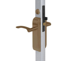 Adams Rite 2190-313-101-10B Dual Force Lock with Standard Flat Strike, Exterior Trim Set and 1-1/8