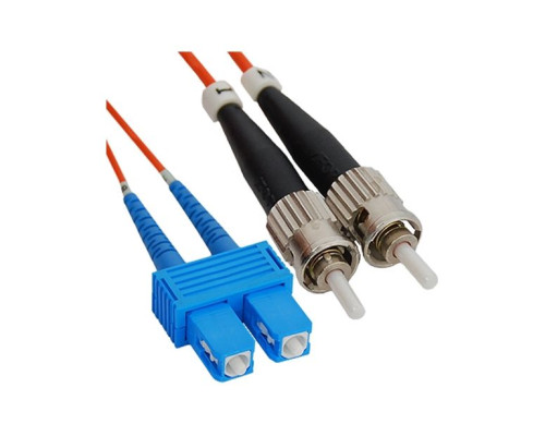 ICC ICFOJ9C701 SC to ST 1M Multimode Duplex Fiber Optic Jumper