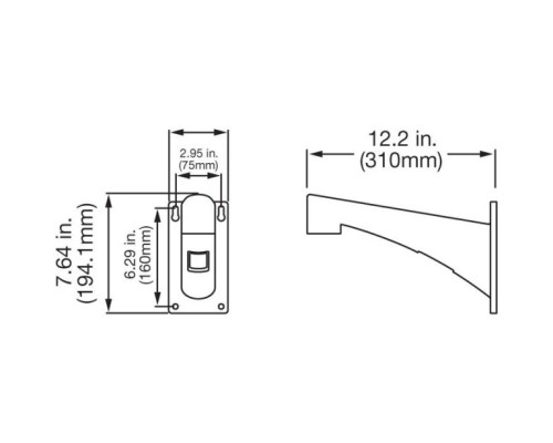 Interlogix TVD-M-WM Indoor Wall Mount for TruVision Domes