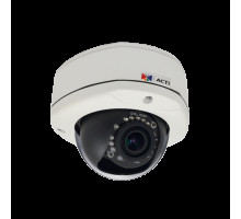 ACTi E86 3 Megapixel Outdoor IR Network Vandal Dome Camera, 2.8-12mm Lens