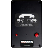 Alpha RCB2100BR Refuge Call Box-Surface-Black-24V Powered by 24VDC