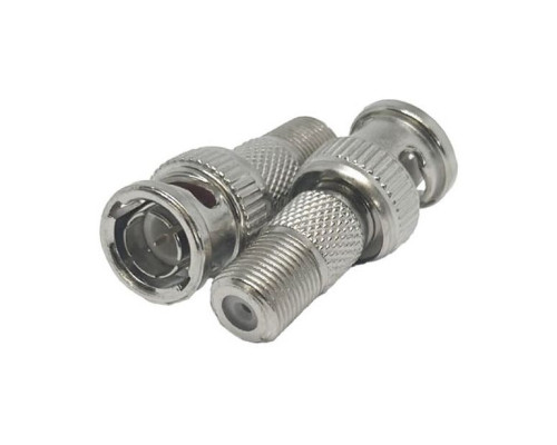 NVT NV-BNCFT-8 BNC Male to F-Type Female Adapter; 8-Pack