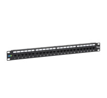 ICC ICMPP24CPA CAT6A Feed-Through Patch Panel for 24 Ports in 1 RMS