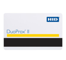 Interlogix 1336-HID DuoProx II White Gloss Front/Standard Artwork Gloss Back with Magstripe, 26-Bit Format, Facility Code & Card Number Assigned