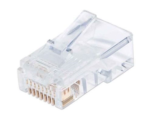 Intellinet 790512 100-Pack Cat5e RJ45 Modular Plugs Pro Line