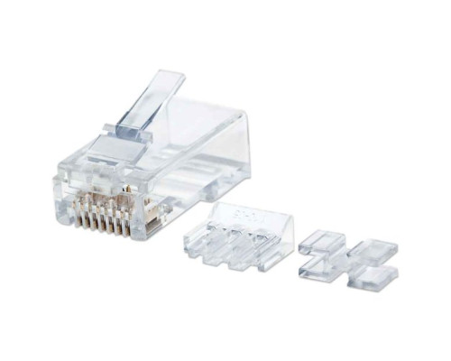 Intellinet 790536 80-Pack Cat6 RJ45 Modular Plugs Pro Line