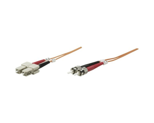 Intellinet 472586 Fiber Optic Patch Cable, Duplex, Multimode