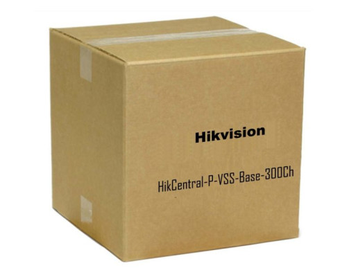 Hikvision HikCentral-P-VSS-Base-300Ch HikCentral management software, video surveillance system base license with 300 camera channels, add-on channels sold separately