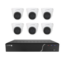 Speco ZIPK8N2 8 Channel H.265 NVR with 6 Outdoor IR 5MP IP Cameras, 2.8mm Fixed Lens, 2TB Kit