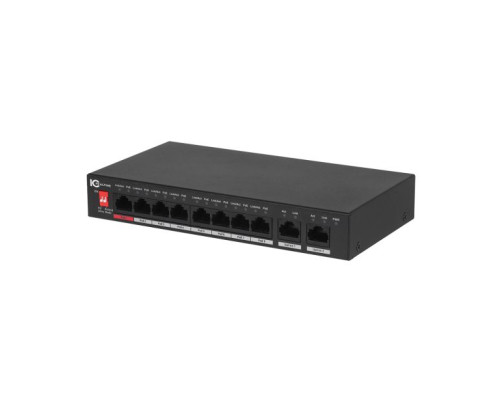 ICRealtime PWR-POE-8-V3 8 Port Unmanaged PoE Switch 96W Max. Supports 1 Hi POE port.