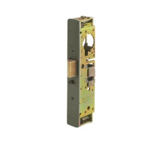 Adams Rite 4911W-45-102-313 Heavy Duty Deadlatch with Radius Faceplate with weatherseal in Dark Bronze