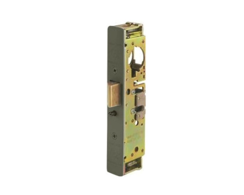 Adams Rite 4911W-45-102-313 Heavy Duty Deadlatch with Radius Faceplate with weatherseal in Dark Bronze