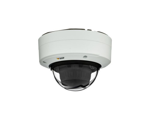 Axis 01598-001 P3248-LVE Streamlined 4K Outdoor IR Dome Camera, 4.3-8.6mm Lens