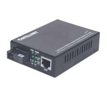 Intellinet 545075 Gigabit Ethernet WDM Bi-Directional Single Mode Media Converter