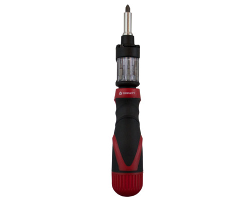 Triplett TPAL-X Professional Autoloader Screwdriver with Ratcheting, Include Two Barrels and 12 Bits