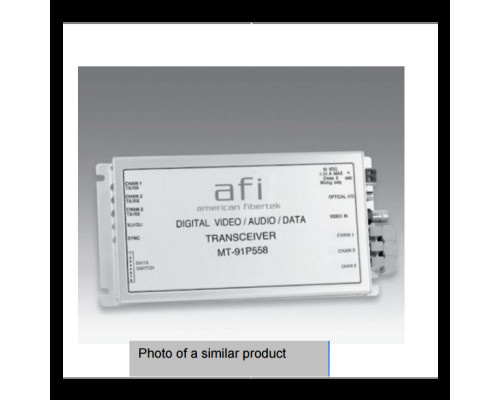 American Fibertek MR-91P55558E-SL Video Ethernet Audio Module Receiver