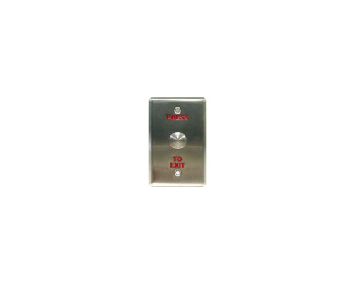 Geovision 81-PB410-001 PB41 Push Button, W-76mm Red Word