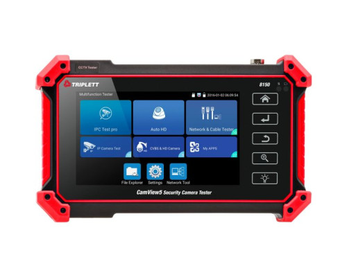 Triplett 8150 CamView5 CCTV Camera Tester, 5 inch Touchscreen, WiFi, HDMI Output