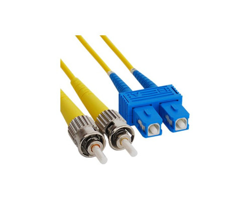 ICC ICFOJ9C501 SC to ST 1M Singlemode Duplex Fiber Optic Jumper