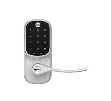 Yale YRL226-NR-619 Electronic Touchscreen Lever Lock, Standalone, Satin Nickel