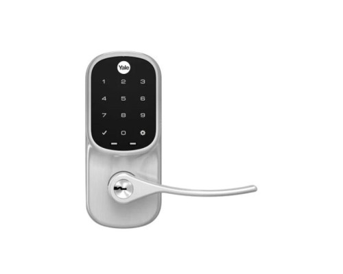 Yale YRL226-NR-619 Electronic Touchscreen Lever Lock, Standalone, Satin Nickel