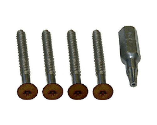 Alpha 10440BR Panel Tamper Screws+Tool - Brown