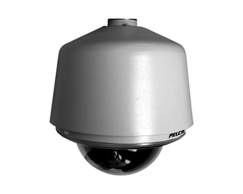 Pelco DF5HD-PG-E1 Outdoor Heavy-Duty Clear Dome Gray Pendant Housing