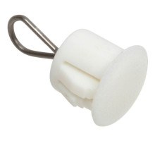 Nascom ADPLP0375WHT 3/8 Inch Adaptor Plug with Loop, White