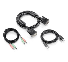 TRENDnet TK-CD06 DVI-I, USB, and Audio KVM Cable Kit, 6 Feet