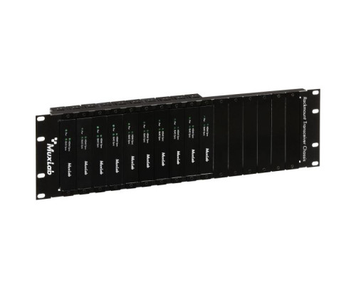 MuxLab 500920 16 Port Rackmount Transceiver Chassis