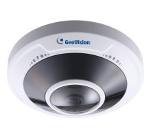 Geovision 125-FER5702-000 GV-FER5702 5MP H.265 Super Low Lux WDR Pro IR Fisheye Rugged IP Camera with 1.4mm Lens