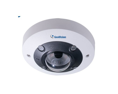 Geovision 84-QFR1270-0010 GV-QFER12700 12MP H.265 Low Lux WDR IR Fisheye IP Camera  with 1.65mm Lens