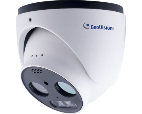 Geovision 125-TMEB5800-000 GV-TMEB5800 5MP H.265 Super Low Lux WDR Pro IR Thermal & Optical IR Fixed Eyeball Dome IP Camera with 4mm Lens