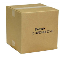 Cantek CT-NVR524HP6-32-4KE 32 Channel 1.5U 4HDD Bay 200 Mbps 4K and H.265  Lite Network Video Recorder with 16 POE