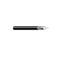 West Penn 841BK1000 Solid RG6/U Type CATV Coaxial Cable, Black, 1000'