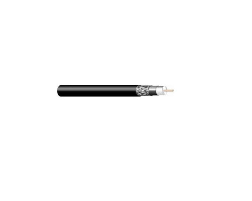 West Penn 841BK1000 Solid RG6/U Type CATV Coaxial Cable, Black, 1000'