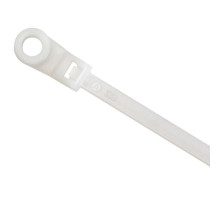 MDY Group 400790 8'' Mounting Cable Tie, 100pcs Per Bag / White Color