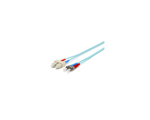 West Penn FI-4002-30ST-SC Duplex SC to ST Assemblies, Blue, 30 Feet