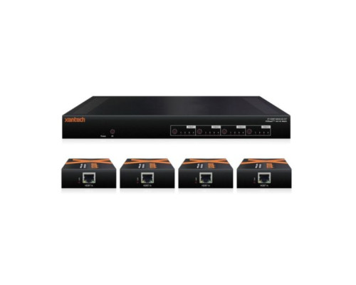 Linear XT-HDBT-MX44-4K-KIT Xantech HDBaseT 4x4 Matrix Kit with 4 HDBT Receivers - 70m (4K up to 40m)