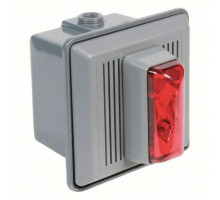 Alpha 868-STRR-AQ 24VAC/DC Outdoor Strobe+ Horn-Red