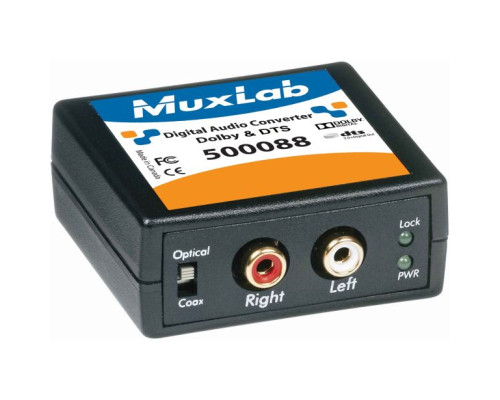 Muxlab 500088 Digital Audio 5.1-Channel & DTS Converter