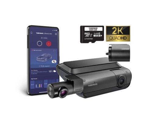 Thinkware TW-Q1000D32CH-RAD Q1000 Front + Rear Dash Camera Bundle (w/ Radar)