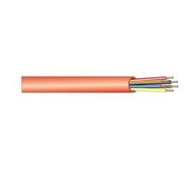 West Penn 60700BRD1000 4C 14G Solid, Unshielded Fire Alarm Cable, Red, 1000'