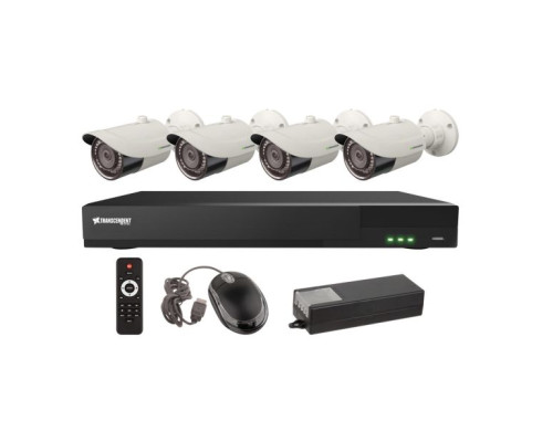 Vitek VT-TH5KT810TB-2 8 Channel 5-IN-1 (TVI/AHD/CVI/CVBS) DVR, 10TB with 4 x 5 Megapixel Vandal Dome Cameras, 2.8mm Lens