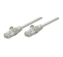 Intellinet 319867 IEC-C5-GY-25 Network Cable, Cat5e, UTP, 100% Copper, RJ45 Male / RJ45 Male, 7.5 m (25 ft.), Gray