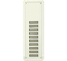 Alpha TBM10W 10 Buttons Only Panel-White-Flush