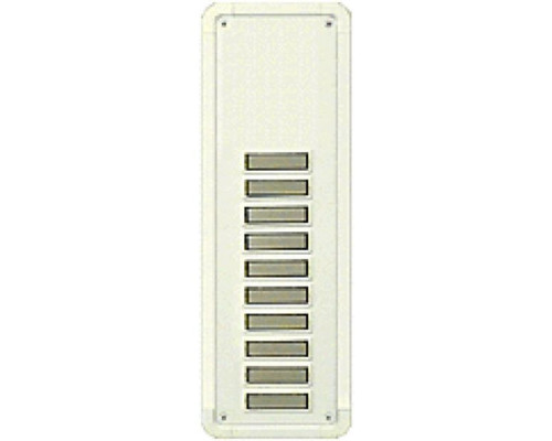 Alpha TBM10W 10 Buttons Only Panel-White-Flush