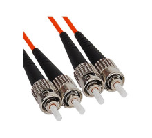 ICC ICFOJ7C303 ST to ST 3M Multimode Duplex Fiber Optic Jumper