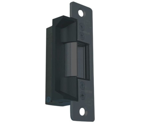 Adams Rite 7160-510-335-00 Electric Strike 24VDC Standard / Fail-Secure in Black Anodized, 1-1/16